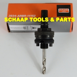 Opnamehouder voor gatzagen 32-210mm. Zeskant aansluiting 11mm | 3834-ARBR11152